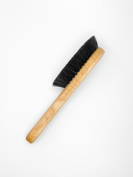 Preview: Hundebürste weich mit Stiel / Rosshaar